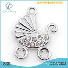 Custom silver alloy car charm,fine jewelry charm in high quality